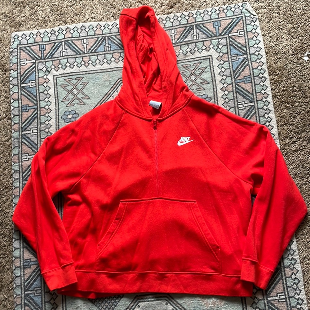 oversized crop Nike quarter zip
